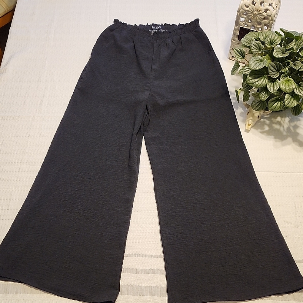 Streetwear Society Black Wide Leg Pants